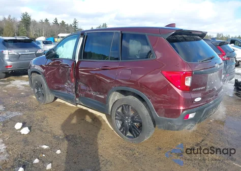 2020 Honda Passport Awd Sport z USA, uszkodzony, nr VIN 5FNYF8H27LB012738